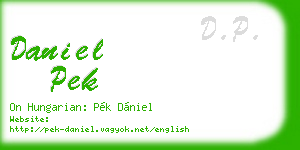 daniel pek business card